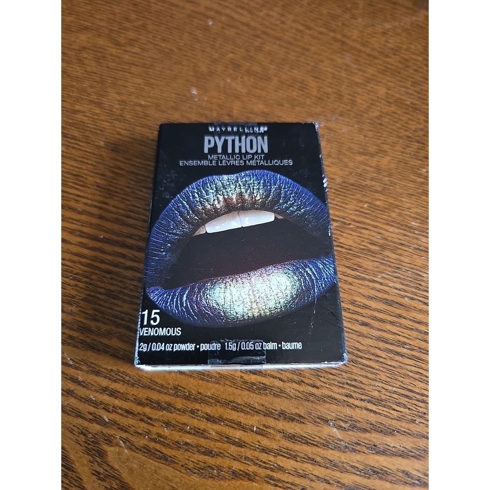 Maybelline Lip Studio Python Metallic Lip Kit‎ #15 VENOMOUS - New In Box